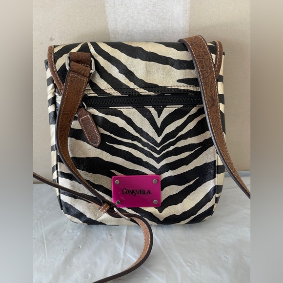 Consuela Zebra Print Crossbody Bag - Picture 5 of 8